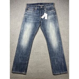 Outerknown SEA Jeans Mens 30x30 Blue Denim Local Straight Selvedge Button Fly